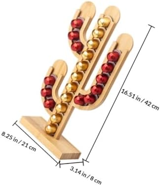 Cactus-shaped Bamboo Coffee Capsule Holder Rack for Office Bar Decor - Image 2