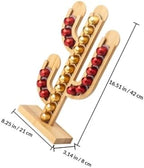 Cactus-shaped Bamboo Coffee Capsule Holder Rack for Office Bar Decor - Image 2