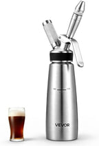 VEVOR Nitro Cold Brew Coffee Maker 17 oz Nitrogen Dispenser System, Home Brew Coffee Keg, Portable Nitrogen Infuser with Dispenser and Pressure Relieving Valve, Gift for Coffee Lovers by VEVOR