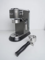 Normcore 51mm Double Spout Portafilter 3 Ear Fits Delonghi Dedica EC680 and EC685, and SMEG & EUPA Coffee Machines Anodized Aluminum Handle with 18g Filter Basket - Image 3