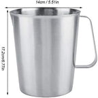FTVOGUE 2000ml Stainless Steel Milk Frothing Pitcher Driplessing Spout Coffee Steaming Jug Large Latte Art Cup for Beverage Making Home Meal - Image 3