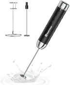 Maestri House Rechargeable Milk Frother with Stepless Speed Control, LunaFro 2.0 Handheld Electric Foam Maker Waterproof Drink Mixer Foamer for Lattes, Cappuccino+DualFro 600 - Image 2