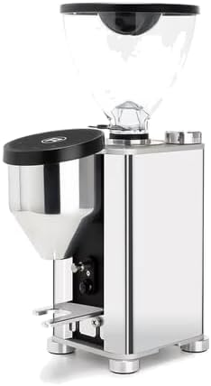 Rocket Espresso Giannino Espresso Grinder | 55mm | Stepless | Programmable Dosing | Insulated Case | (Chrome) by RocketEspressoMilano