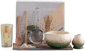 8pcs Matcha Tea Set Kiln-Changed Ceramic Bowl With Spout Whisk Tea-Making Tool(006) by Unknown