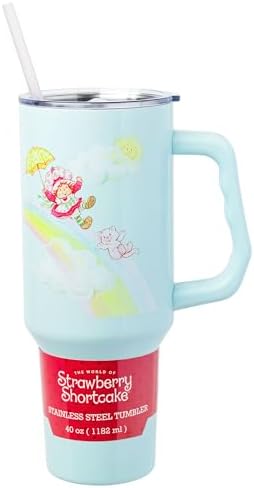 Silver Buffalo Strawberry Shortcake Duo, Stainless Steel Tumbler, 40oz by SilverBuffalo