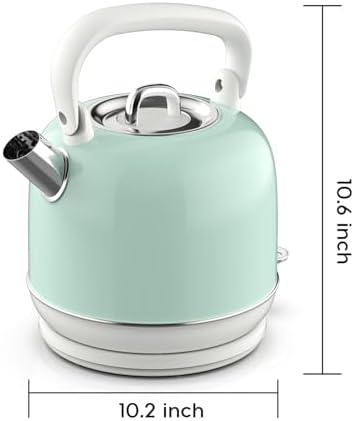 Electric Tea Kettle, 1500W Electric Kettle for Boiling Water, Food Grade Stainless Steel 2L Tea Kettle with Ergonomic Handle, Hot Water Boiler Auto Shut-off, Boil-Dry Protection - Image 7