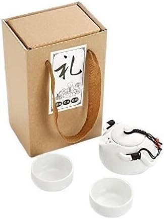 Ceramic Porcelain Kung Fu Travel Tea Set 3/5 Pcs Bag Box - Image 5
