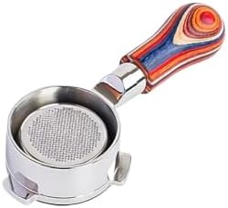 51mm Coffee Bottomless Portafilter With 2cups Filter,Compatible For DeLonghi, EM450M Linea Classic Stainless Steel Bottomless Portafilter(Style 3) by Unknown