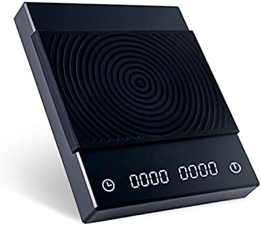 B22 New Version Digital Espresso Coffee Scales Kitchen Scales with Auto Timing, 2000 Grams,Black by BULEA