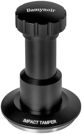 53mm Espresso Tamper,Impac Coffee Tool Espresso,Compatible with Breville Portafilter 54mm,30lb,316 Stainless Steel. (53MM Black) by PassionandChoice