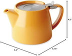 FORLIFE Stump Teapot with SLS Lid and Infuser, 18-Ounce, Mandarin - Image 4