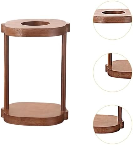 Pour Over Coffee Stand Coffee Dripper Holder Wooden Stand Espresso Hand Press Walnut Pour Over Station Rack Functional Design Suitable for Home, Style A - Image 3