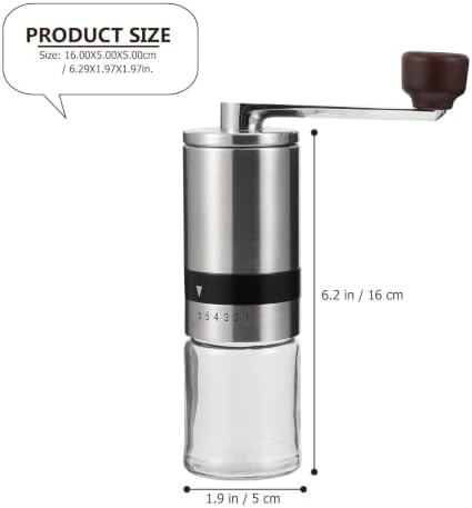Manual Hand Coffee Bean Grinder Portable Stainless Steel Travel - Image 2
