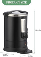 100-Cup (14L) Commercial Coffee Urn – Stainless Steel Electric Hot Beverage Dispenser with Fast Brew & Double-Wall Insulation, Easy to Clean for Large Events, Catering, Churches, and Gatherings - Image 2