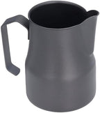 Skull Pattern Stainless Steel Milk Frother Cup, 550ml Capacity, Olecranon Outlet Design for Latte, Coffee, Chocolate Brewing, Dishwasher Safe (Black) - Image 6