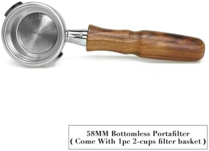 Coffee 58MM Bottomless Portafilter,Compatible With GAGGIA,Filter Basket Replacement Espresso Machine Barista Accessories Coffee Tools(Stainless Steel-08) - Image 2