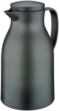 Cilio Monza Insulated Tempered Glass Core Beverage Server-Hot/Cold Carafe-Coffee Pitcher, Black, 34-Ounce by cilio