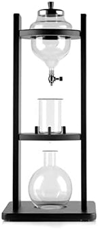 JITEM Cafetera Ice Cold Dripper Coffee and Tea Maker Dripper Brewer Maker with Adjustable Water Flow Stainless Steel Filter Glass Carafe for Coffee or Tea by Unknown