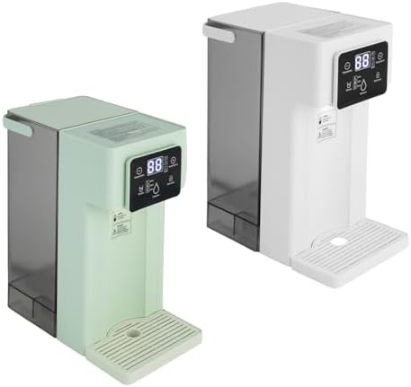 Desktop Instant Hot Water Dispenser, 1500W 3L Countertop Boiling Water Dispenser with Water Tray Fit Kitchen Counter Powerful Countertop Water Filter System Smart Touch Screen (White) - Image 4