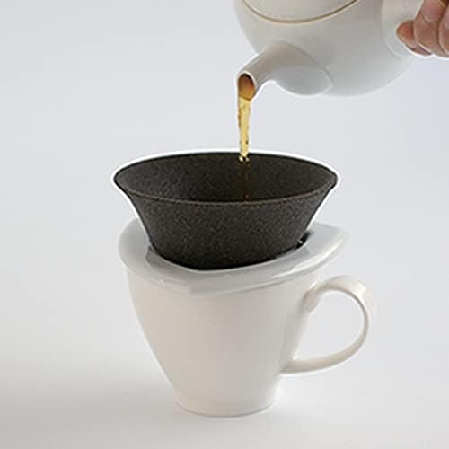 COFIL Japanese Ceramic Coffee Filter, Made in Japan, Reusable Dripper, Blue Holder - Image 3