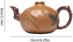 Tea Kettle Handmade Purple Sand Pot Creative Pomegranate Teapot Suitable For Personal Tea Set Ceramic Tea Infuser - Image 2