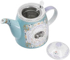London Pottery Classic Ceramic Bell -shaped Teapot, 1 Litre (33.8 Fl oz), Badger Cocoon, Stainless Steel Tea Infuser, English Style Tea Pot for Afternoon Tea - Image 3