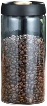 Manual Vacuum Sealed Coffee Can – Borosilicate Glass Tea Jar, Storage Container for Coffee Beans(1800ml) by Unknown