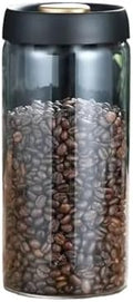 Manual Vacuum Sealed Coffee Can – Borosilicate Glass Tea Jar, Storage Container for Coffee Beans(1800ml) by Unknown