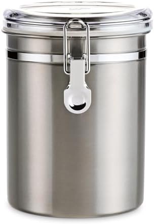 Tchibo Aroma can, coffee tin, 500 g capacity, aroma-tight, stainless steel by TchiboCoffee