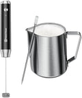 Handheld Milk Frother & Milk Frother Pitcher by MaestriHouse