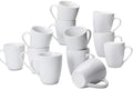 Amazon Basics Porcelain Heat Resistant Coffee Mugs, Microwave and Oven Safe, 12 oz, White, 12 Count by AmazonBasics