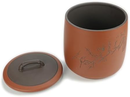 Yixing Clay Anti-Caking Storage Jar 8L, 15Lb Rice Canister with Lid - Image 6