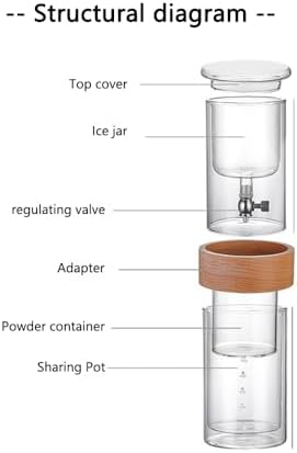 Cold Brew Coffee Maker Glass Drip Tower Adjustable Flow Control - Image 2