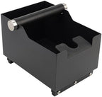 Espresso Knock Box, Stainless Steel Coffee Bag Container, With Steel Bracket And Noise Reducing Rubber Ring (Rectangle L-No base) by KKAFFEELUX