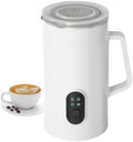 400W Commercial Milk Frother Machine, 580ml Stainless Steel Automatic Foam Maker, Hot Cold Latte Cappuccino Steamer for Home Coffee Shop Use by Unknown