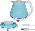 Travel Electric Kettle Small, Portable Travel Kettle Electric, Collpasible Electric Kettle, Food Grade Silicone Tea Kettle, Ultra-thin Foldable, Auto Shut off and Keep Warm, 110V 555ml (Blue) by Unknown