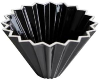 Coffee Filter, Ceramic Origami Style, Multi Color Minimalist Design, Suitable For Daily Home And Shops(Black) by Unknown