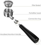 SANTOW 54mm Bottomless Portafilter Compatible with Breville/Sage Espresso Machines, Naked Portafilter with 18g Basket, Stainless Steel Head, Barista Tool for Better Extraction - Image 2