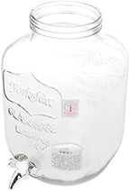 Cold Brew Coffee Maker Glass Drink Dispenser with Metal Tap and Leakproof for Iced Coffee Tea Lemonade Juice Fermenting Suitable for Kitchen, 4L Style 1 - Image 3