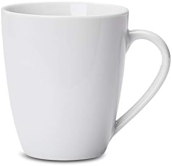 Amazon Basics Porcelain Heat Resistant Coffee Mugs, Microwave and Oven Safe, 12 oz, White, 12 Count - Image 2