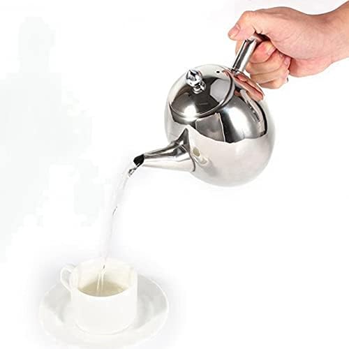 1.5L Stainless Steel Teapot with Tea Strainer Teapot with Tea Infuser Teaware Sets Tea Kettle Infuser Teapot for Induction - Image 3