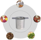 Tea Strainer 6pcs Dual Ear Fine Mesh Filter Tea Infuser Reusable Spice Seasoning Strainer for Loose Leaf Tea - Image 6