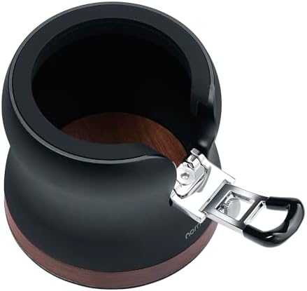 Normcore 58mm Adjustable Portafilter Stand with American Walnut Base by NORMCORECOFFEETOOLS