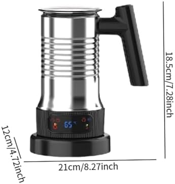 Electric Milk Frother Large Capacity Automatic Steamer Hot Cold Milk Stainless Steel Jug with Nonstick Coating Suitable for Home Use - Image 3