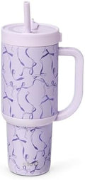 Ello Oasis 30oz Insulated Stainless Steel Tumbler with Straw, Take a Bow by Ello