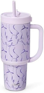 Ello Oasis 30oz Insulated Stainless Steel Tumbler with Straw, Take a Bow by Ello