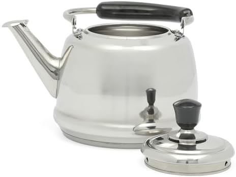 Martha Stewart Kingstree Large 2 Qt Stainless Steel Tea Kettle – Heavy Gauge Durable Whistling Tea Kettle for Stove Top, Easy Pour, Classic Design - Image 6