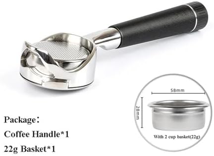 Hollowed Out 58mm Bottomless Portafilter，Compatible For Gaggia，Espresso Machine Barista Accessory(Mesh black) - Image 2