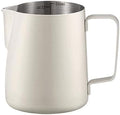 350ml or 600ml Stainless Steel Milk Frothing Pitcher Steaming Pitcher With Internal Scale Coffee Milk Frothing Cup for Espresso Machines (white, 350ml) by Unknown