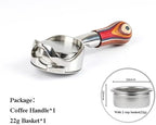 Hollowed Out 58mm Bottomless Portafilter，Compatible For Gaggia，Espresso Machine Barista Accessory(SR colour wood) - Image 2